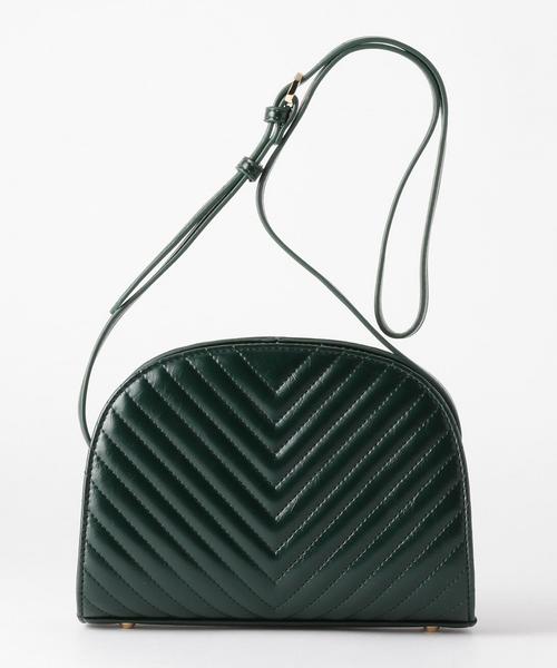 Another Edition（アナザーエディション）の「ハーフムーンキルティングショルダーバッグ/ AEBFC HalfMoon QLT SHLD（ショルダーバッグ・レディース・ブラック/ブラウン/ダークグリーン・FREE）」の3枚目の写真