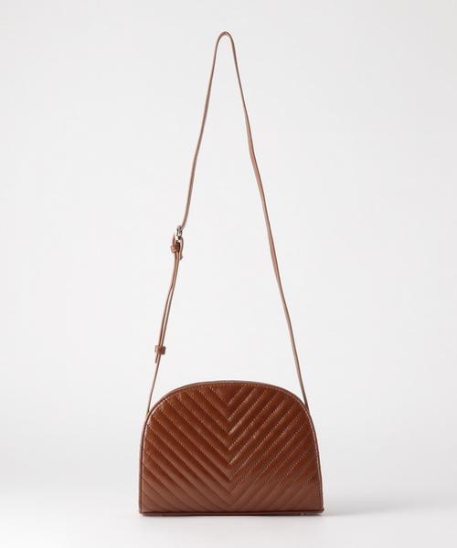 Another Edition（アナザーエディション）の「ハーフムーンキルティングショルダーバッグ/ AEBFC HalfMoon QLT SHLD（ショルダーバッグ・レディース・ブラック/ブラウン/ダークグリーン・FREE）」の4枚目の写真