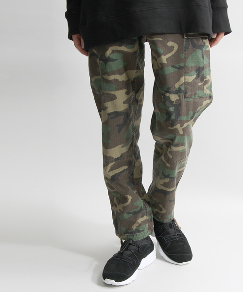 WEGO（ウィゴー）の「WEGO/ミリタリーフィールドパンツ（カーゴパンツ・メンズ・その他1/カーキ/ブラック・LARGE/MEDIUM）」の3枚目の写真