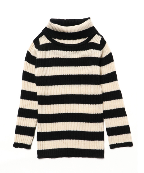RUGGEDWORKS(ラゲッドワークス)の「ボーダータートルネックニット(ニット/セーター・キッズ・グレー/ダークブラウン/レッド/キナリ/マスタード/カーキ・130cm/80cm/90㎝/100cm/110cm/140cm/120cm)」の12枚目の写真