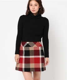 BLUE LABEL CRESTBRIDGE | クレストブリッジチェック柄　ニットコンビワンピース(ワンピース)