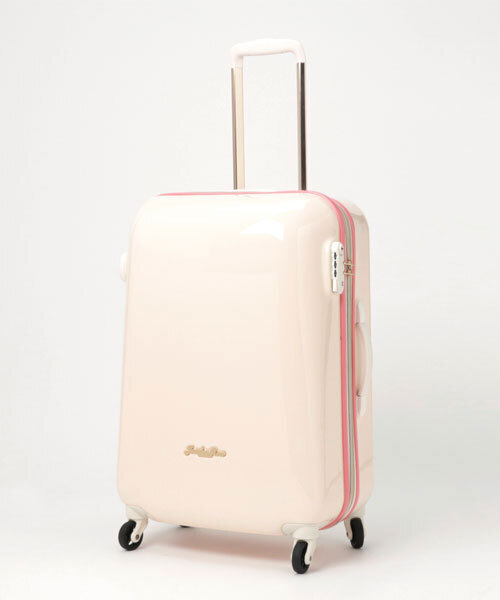 Jewelna Rose(ジュエルナローズ)の「キャンディポケットスーツケース M 46~55L 39872(スーツケース/キャリーバッグ・レディース・サックスブルー/ライトベージュ/ライトピンク/ネイビー/ライトグレー/グレー/イエロー/ラベンダー/ターコイズブルー/スカイブルー系/アイボリー/オレンジ/スモークピンク/ベビーピンク・MEDIUM/SMALL)」の5枚目の写真