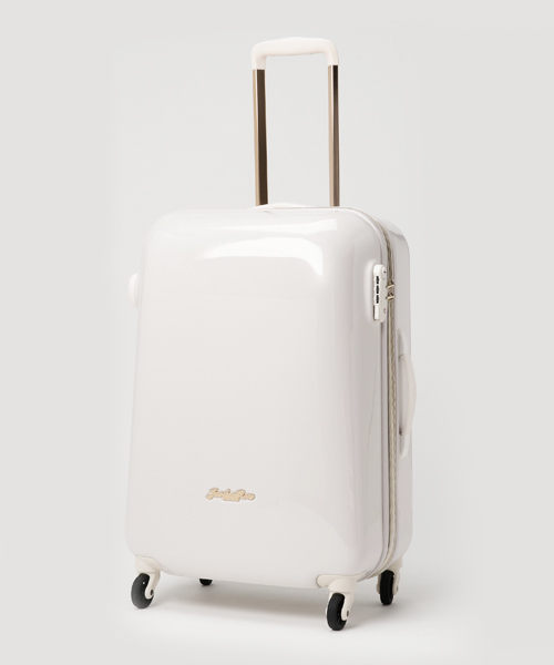 Jewelna Rose(ジュエルナローズ)の「キャンディポケットスーツケース M 46~55L 39872(スーツケース/キャリーバッグ・レディース・サックスブルー/ライトベージュ/ライトピンク/ネイビー/ライトグレー/グレー/イエロー/ラベンダー/ターコイズブルー/スカイブルー系/アイボリー/オレンジ/スモークピンク/ベビーピンク・MEDIUM/SMALL)」の3枚目の写真