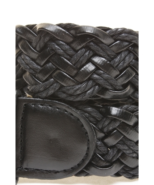 603（ロクマルサン）の「603　レザー編み込み細ベルト（ベルト・レディース・ブラウン/ブラック・FREE）」の4枚目の写真