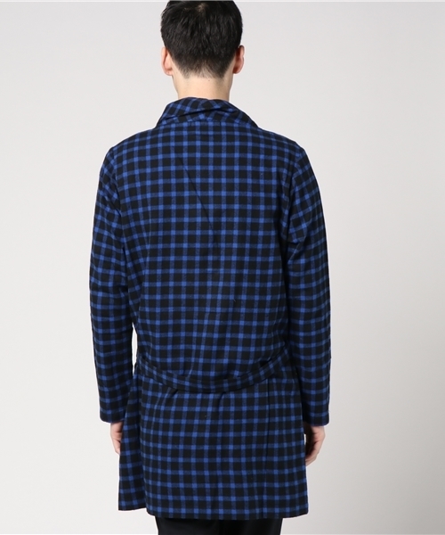 VENCEEXCHANGE（ヴァンスエクスチェンジ）の「チェックショールガウン             （その他アウター・メンズ・レッド/ブルー・LARGE/MEDIUM）」の5枚目の写真