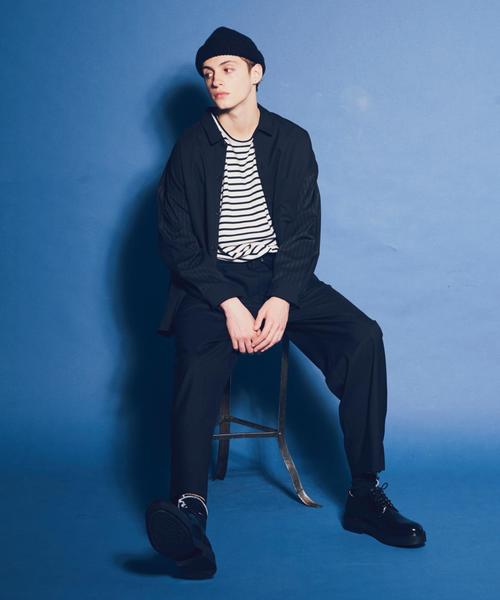 MONKEY TIME（モンキータイム）の「＜monkey time＞ TR/GEORGETTE WIDE SHIRT/シャツ（シャツ/ブラウス・メンズ・ブラック/グレー・SMALL/MEDIUM/LARGE/X-LARGE）」の11枚目の写真