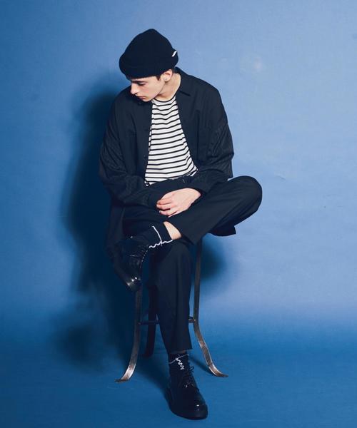 MONKEY TIME（モンキータイム）の「＜monkey time＞ TR/GEORGETTE WIDE SHIRT/シャツ（シャツ/ブラウス・メンズ・ブラック/グレー・SMALL/MEDIUM/LARGE/X-LARGE）」の3枚目の写真