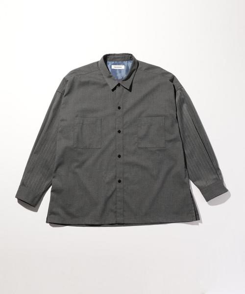 MONKEY TIME（モンキータイム）の「＜monkey time＞ TR/GEORGETTE WIDE SHIRT/シャツ（シャツ/ブラウス・メンズ・ブラック/グレー・SMALL/MEDIUM/LARGE/X-LARGE）」の21枚目の写真