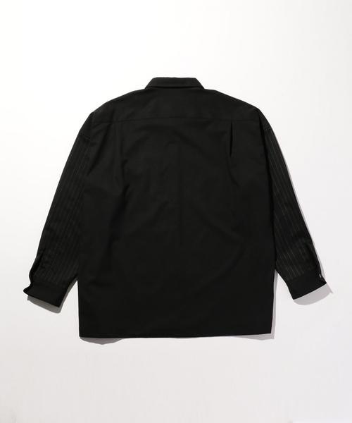 MONKEY TIME（モンキータイム）の「＜monkey time＞ TR/GEORGETTE WIDE SHIRT/シャツ（シャツ/ブラウス・メンズ・ブラック/グレー・SMALL/MEDIUM/LARGE/X-LARGE）」の13枚目の写真