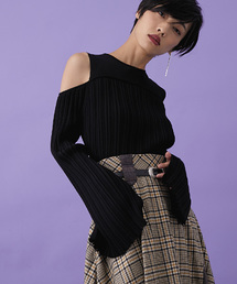 STUDIOUS | STUDIOUS HIGH ランダムプリーツニットプルオーバー(ニット/セーター)