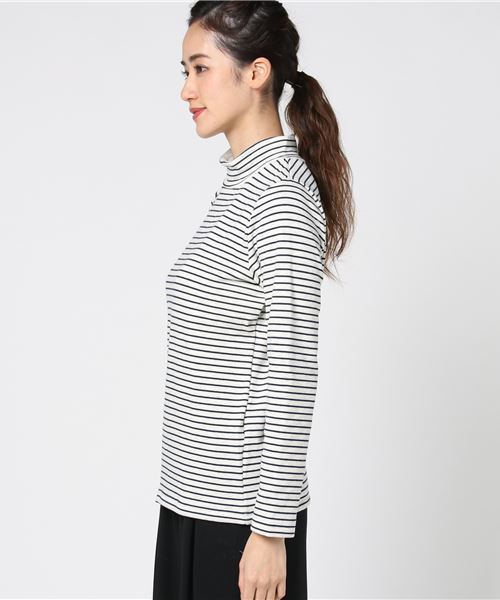 Honeys（ハニーズ）の「裏シャギーハイネック（Tシャツ/カットソー・レディース・チャコール/ブルー系その他/ピンク系その他/ブラック/ピンク/アイボリー/ベージュ系その他・L/LL/M）」の12枚目の写真