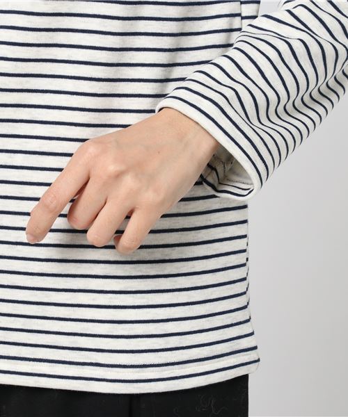 Honeys（ハニーズ）の「裏シャギーハイネック（Tシャツ/カットソー・レディース・チャコール/ブルー系その他/ピンク系その他/ブラック/ピンク/アイボリー/ベージュ系その他・L/LL/M）」の9枚目の写真