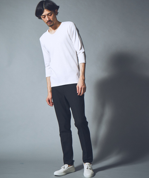 5351 POUR LES HOMMES（ゴーサンゴーイチプールオム）の「オックステーパードスラックス（スラックス・メンズ・ライトグレー/ブラック・44/46/48/50）」の12枚目の写真