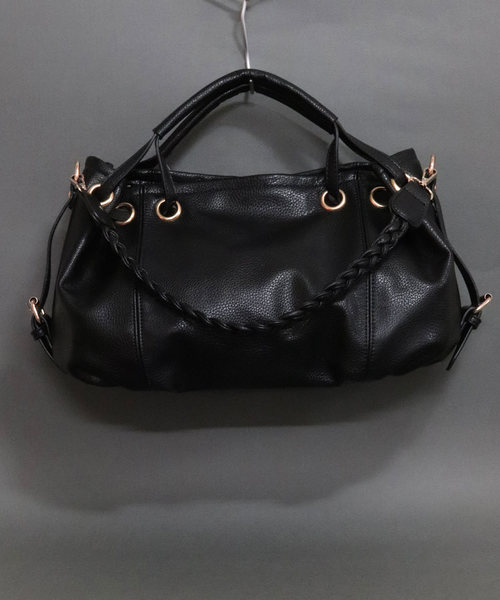 florist（フローリスト）の「【2way】三つ編みショルダーレザーバッグ/ハンドバッグ（ハンドバッグ・レディース・ベージュ/グレー/キャメル/ブルー/ブラック・FREE）」の2枚目の写真