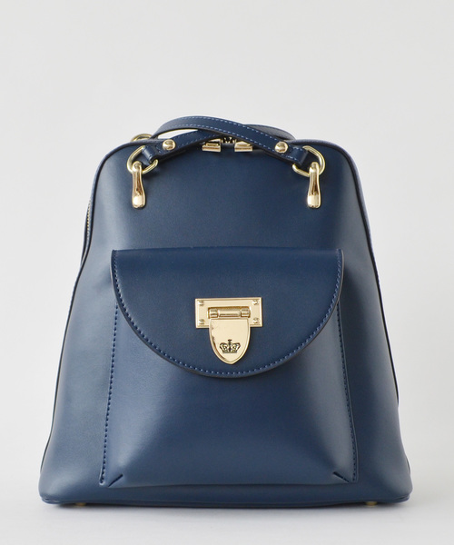 VitaFelice（ヴィータフェリーチェ）の「【牛革/カウレザー】牛革2wayリュックサック・ショルダーバッグ（バックパック/リュック・レディース・ブラック/ネイビー/オフホワイト/キャメル/ワイン・FREE）」の17枚目の写真