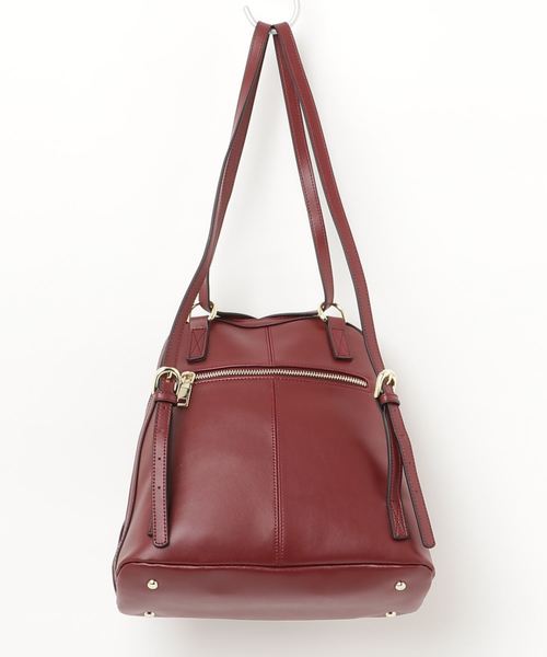 VitaFelice（ヴィータフェリーチェ）の「【牛革/カウレザー】牛革2wayリュックサック・ショルダーバッグ（バックパック/リュック・レディース・ブラック/ネイビー/オフホワイト/キャメル/ワイン・FREE）」の9枚目の写真