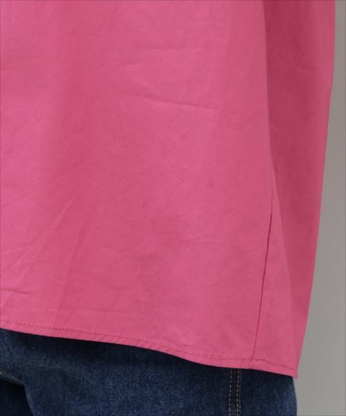 ADAM ET ROPE'(アダムエロペ)の「タイプライターレースギャザースモック(シャツ/ブラウス・レディース・ホワイト/ダークグリーン/ピンク・FREE)」の13枚目の写真