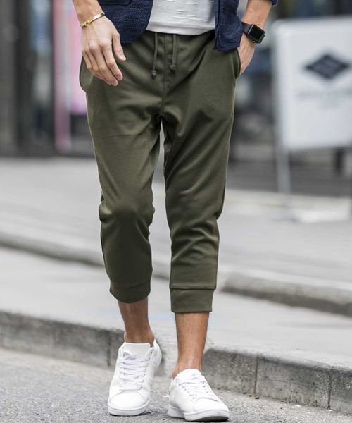 JILL BLAZE（ジルブレイズ）の「ポンチジャ－ジ／クロップドジョガ－パンツ（その他パンツ・メンズ・カーキ/チャコールグレー/ホワイト/ブラック/ネイビー/ライトグレー・M/LL/L）」の6枚目の写真