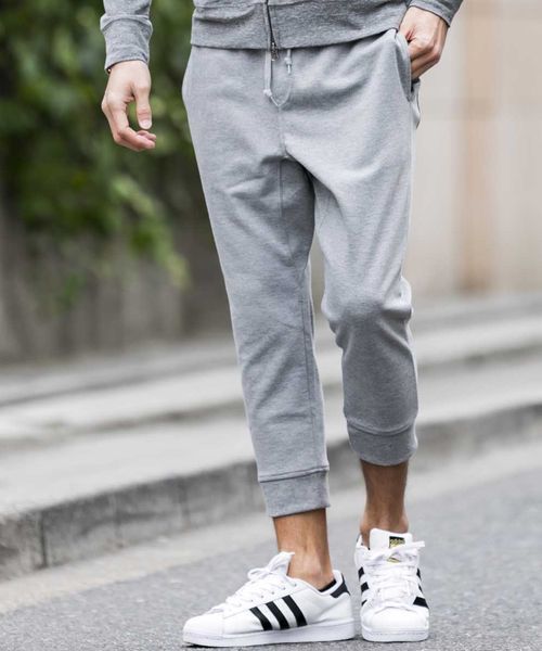 JILL BLAZE（ジルブレイズ）の「ポンチジャ－ジ／クロップドジョガ－パンツ（その他パンツ・メンズ・カーキ/チャコールグレー/ホワイト/ブラック/ネイビー/ライトグレー・M/LL/L）」の5枚目の写真