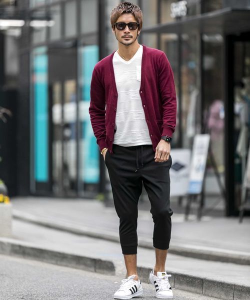 JILL BLAZE（ジルブレイズ）の「ポンチジャ－ジ／クロップドジョガ－パンツ（その他パンツ・メンズ・カーキ/チャコールグレー/ホワイト/ブラック/ネイビー/ライトグレー・M/LL/L）」の13枚目の写真