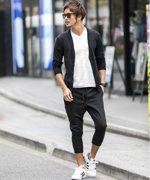 JILL BLAZE（ジルブレイズ）の「ポンチジャ－ジ／クロップドジョガ－パンツ（その他パンツ・メンズ・カーキ/チャコールグレー/ホワイト/ブラック/ネイビー/ライトグレー・M/LL/L）」の12枚目の写真