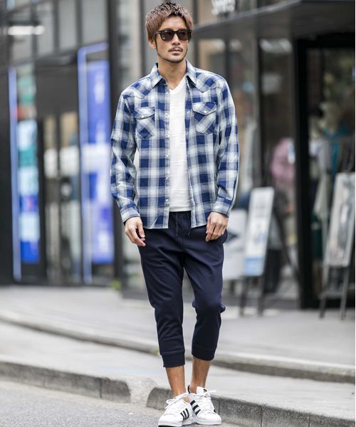 JILL BLAZE（ジルブレイズ）の「ポンチジャ－ジ／クロップドジョガ－パンツ（その他パンツ・メンズ・カーキ/チャコールグレー/ホワイト/ブラック/ネイビー/ライトグレー・M/LL/L）」の11枚目の写真