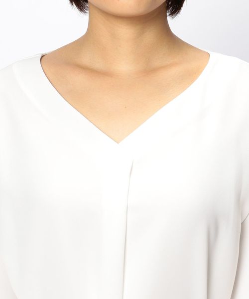 NARACAMICIE（ナラカミーチェ）の「ボリュームスリーブベルト付ブラウス（シャツ/ブラウス・レディース・ホワイト/ネイビー/ピンク・MEDIUM）」の8枚目の写真