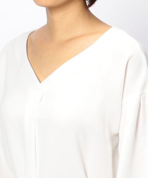 NARACAMICIE（ナラカミーチェ）の「ボリュームスリーブベルト付ブラウス（シャツ/ブラウス・レディース・ホワイト/ネイビー/ピンク・MEDIUM）」の17枚目の写真