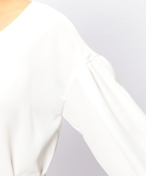 NARACAMICIE（ナラカミーチェ）の「ボリュームスリーブベルト付ブラウス（シャツ/ブラウス・レディース・ホワイト/ネイビー/ピンク・MEDIUM）」の16枚目の写真