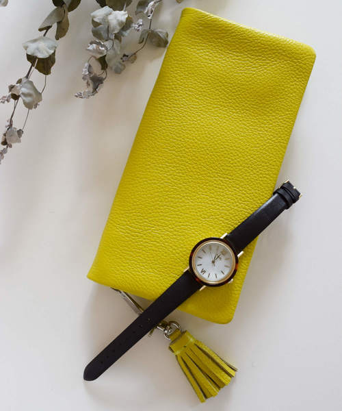 BIRTHDAY BAR（バースデイバー）の「本革 タッセル付き 長財布（財布・レディース・ブラック/ベージュ/ネイビー/レッド/キャメル/ゴールド/シルバー/グレー/ピンク/ブルー/モカ/イエロー/ブルー系その他7/スモークピンク/サックスブルー/レモンイエロー/ベージュ系/グリーン/ラベンダー・フリー）」の13枚目の写真