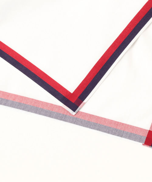 BEAMS F(ビームスエフ)の「GRAZIINA / ラインハンカチ(ハンカチ/ハンドタオル・メンズ・ホワイト/ホワイト系その他2/ホワイト系その他3・ONE SIZE)」の5枚目の写真