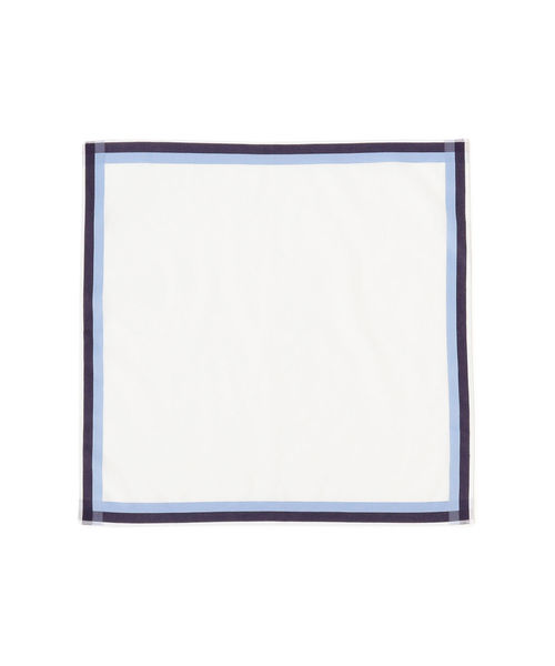 BEAMS F(ビームスエフ)の「GRAZIINA / ラインハンカチ(ハンカチ/ハンドタオル・メンズ・ホワイト/ホワイト系その他2/ホワイト系その他3・ONE SIZE)」の1枚目の写真