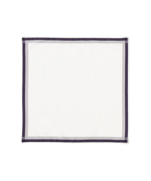 BEAMS F(ビームスエフ)の「GRAZIINA / ラインハンカチ(ハンカチ/ハンドタオル・メンズ・ホワイト/ホワイト系その他2/ホワイト系その他3・ONE SIZE)」の2枚目の写真