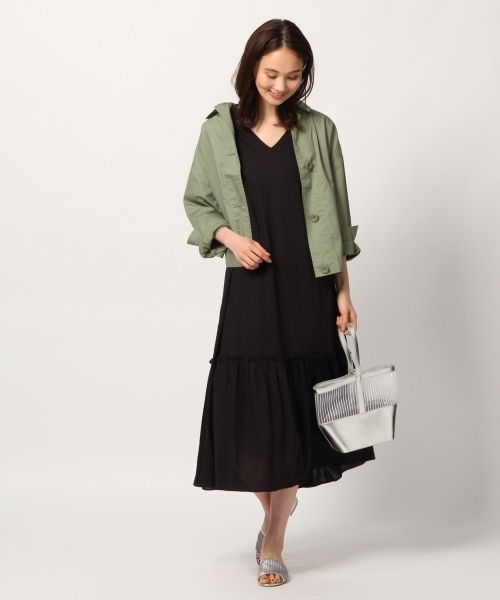 GLOBAL WORK（グローバルワーク）の「ティアードマキシワンピース/787723（ワンピース・レディース・ネイビー/イエロー/パープル系その他2・FREE）」の10枚目の写真