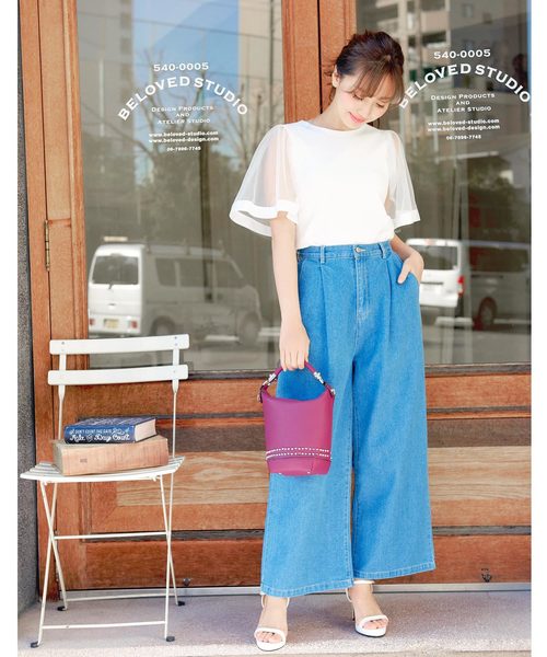 KOBE LETTUCE（コウベレタス）の「スタッズデザインフェイクレザー2Wayショルダーバッグ/レディース鞄[B1126]神戸レタス（ショルダーバッグ・レディース・ピンク/イエロー/グレー/ブラック・FREE）」の13枚目の写真