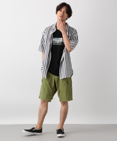 RAGEBLUE（レイジブルー）の「リップカーゴショーツ/794631（カーゴパンツ・メンズ・オリーブ/ダークグリーン・MEDIUM/LARGE）」の3枚目の写真