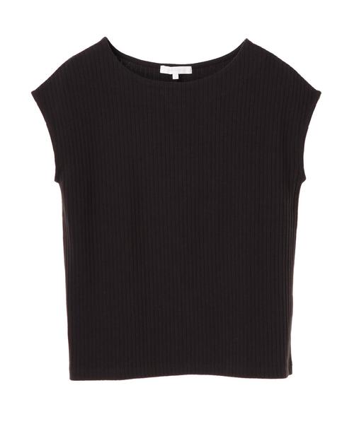 AMERICAN HOLIC(アメリカンホリック)の「・針抜きリブ ボックスプルオーバー(Tシャツ/カットソー・レディース・モカ/イエロー/レッド/ブルー/オフホワイト/チャコールグレー・L/M)」の9枚目の写真