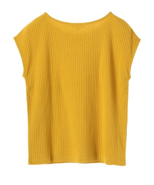 AMERICAN HOLIC(アメリカンホリック)の「・針抜きリブ ボックスプルオーバー(Tシャツ/カットソー・レディース・モカ/イエロー/レッド/ブルー/オフホワイト/チャコールグレー・L/M)」の18枚目の写真