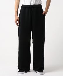 ウールポリエステルワイドパンツ