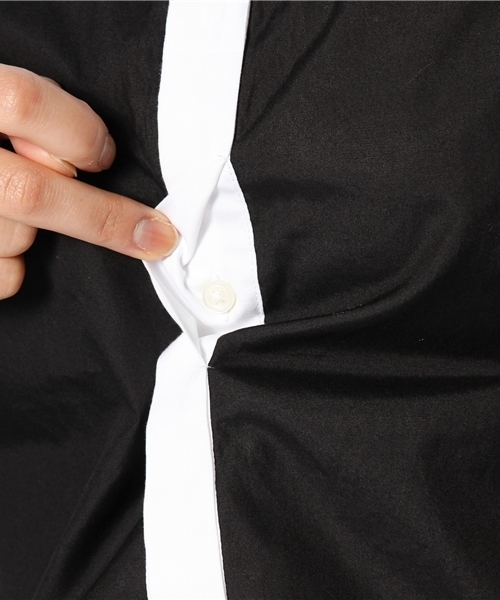 BEAUTY&YOUTH UNITED ARROWS(ビューティーアンドユースユナイテッドアローズ)の「BYBC カラーブロックショートスリーブシャツ ◆(シャツ/ブラウス・レディース・ホワイト/ライム・フリー)」の11枚目の写真