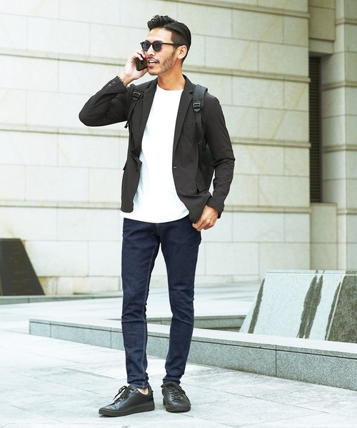 【セール】ストレッチスキニーパンツ デニム & クラッシュ ダメージデニム ジーンズ（デニムパンツ）｜JIGGYS SHOP（ジギーズショップ）