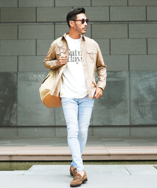 【セール】ストレッチスキニーパンツ デニム & クラッシュ ダメージデニム ジーンズ（デニムパンツ）｜JIGGYS SHOP（ジギーズショップ）