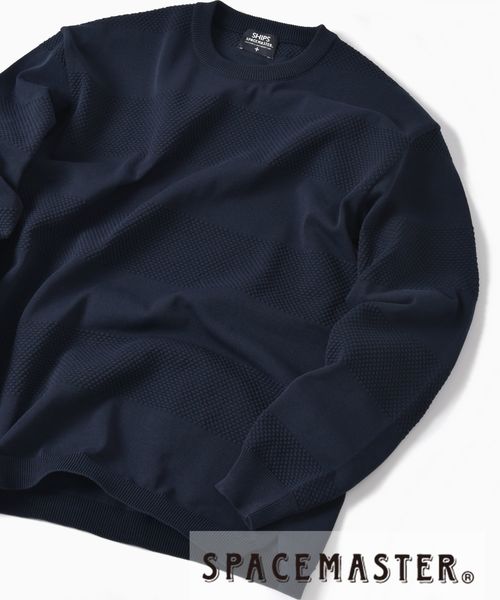 SHIPS（シップス）の「SC: MADE IN JAPAN SPACEMASTER(R) チェンジ プルオーバー ニット（ニット/セーター・メンズ・ホワイト/ベージュ/ネイビー/オレンジ/オフホワイト・SMALL/MEDIUM/LARGE/X-LARGE）」の5枚目の写真