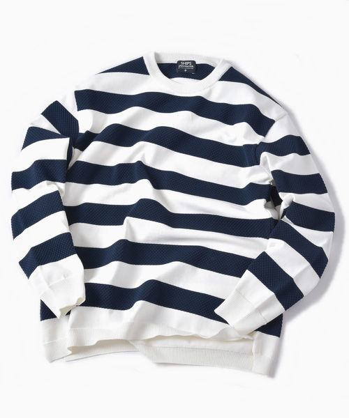 SHIPS（シップス）の「SC: MADE IN JAPAN SPACEMASTER(R) チェンジ プルオーバー ニット（ニット/セーター・メンズ・ホワイト/ベージュ/ネイビー/オレンジ/オフホワイト・SMALL/MEDIUM/LARGE/X-LARGE）」の17枚目の写真