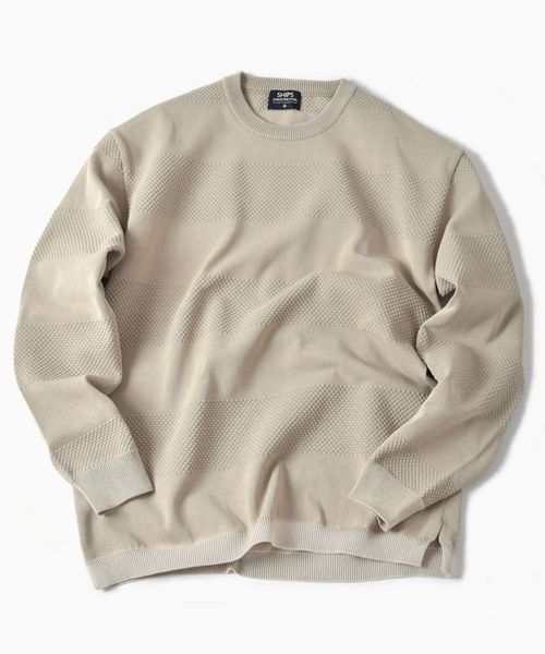 SHIPS（シップス）の「SC: MADE IN JAPAN SPACEMASTER(R) チェンジ プルオーバー ニット（ニット/セーター・メンズ・ホワイト/ベージュ/ネイビー/オレンジ/オフホワイト・SMALL/MEDIUM/LARGE/X-LARGE）」の16枚目の写真