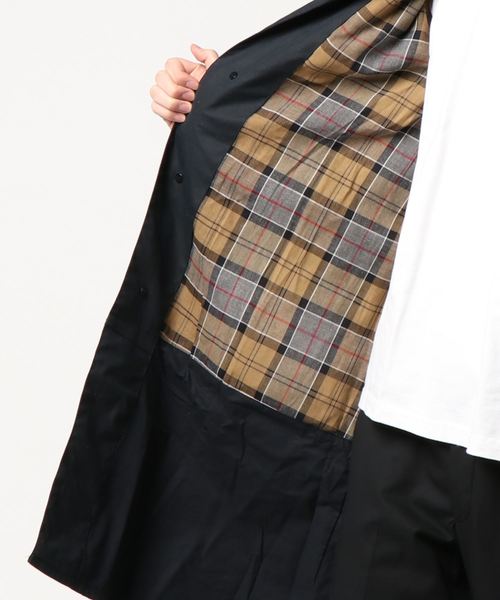 ADAM ET ROPE'（アダムエロペ）の「BARBOUR S/B COAT（その他アウター・メンズ・ネイビー・M）」の2枚目の写真
