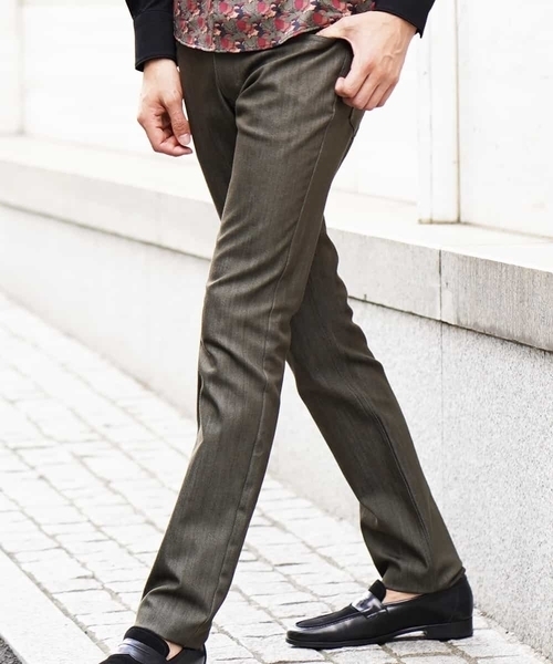 MICHEL KLEIN HOMME   （ミッシェルクランオム）の「パンツ（プレビア2WAYシャンブレー）（その他パンツ・メンズ・ブラック/ベージュ/ネイビー/グレー・46/48/50）」の5枚目の写真