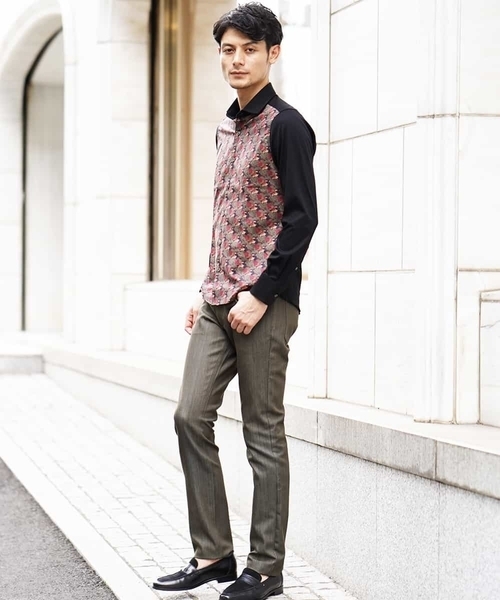 MICHEL KLEIN HOMME   （ミッシェルクランオム）の「パンツ（プレビア2WAYシャンブレー）（その他パンツ・メンズ・ブラック/ベージュ/ネイビー/グレー・46/48/50）」の6枚目の写真