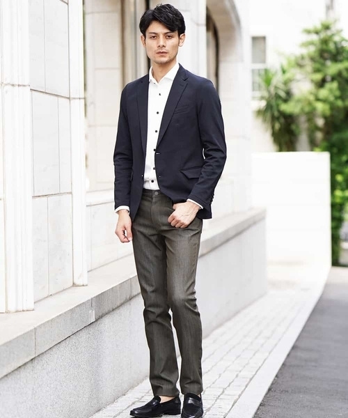 MICHEL KLEIN HOMME   （ミッシェルクランオム）の「パンツ（プレビア2WAYシャンブレー）（その他パンツ・メンズ・ブラック/ベージュ/ネイビー/グレー・46/48/50）」の10枚目の写真