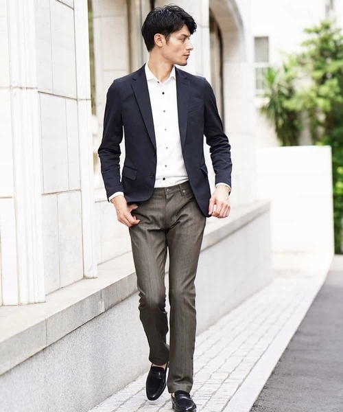 MICHEL KLEIN HOMME   （ミッシェルクランオム）の「パンツ（プレビア2WAYシャンブレー）（その他パンツ・メンズ・ブラック/ベージュ/ネイビー/グレー・46/48/50）」の11枚目の写真